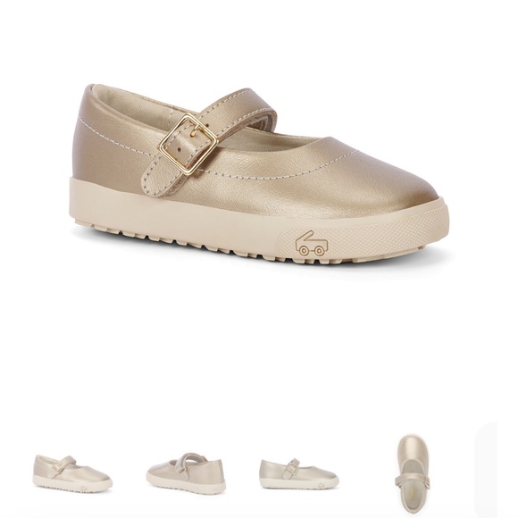gold form fitting prom dresses Doe A Dear Kids' Mary Jane Flat in Light Gold at Nordstrom Rack, Size 11.5Us / 29Eu main image 0